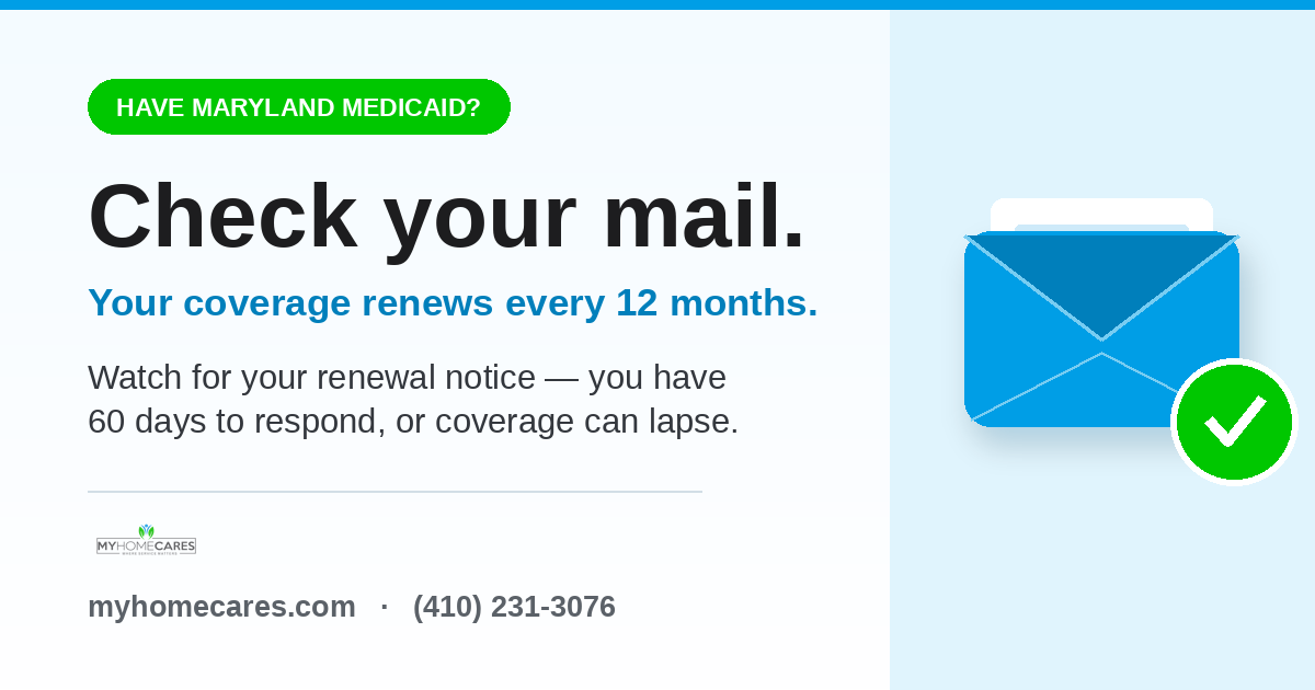 Maryland Medicaid Renewal: Check Your Mail So You Don't Lose Coverage